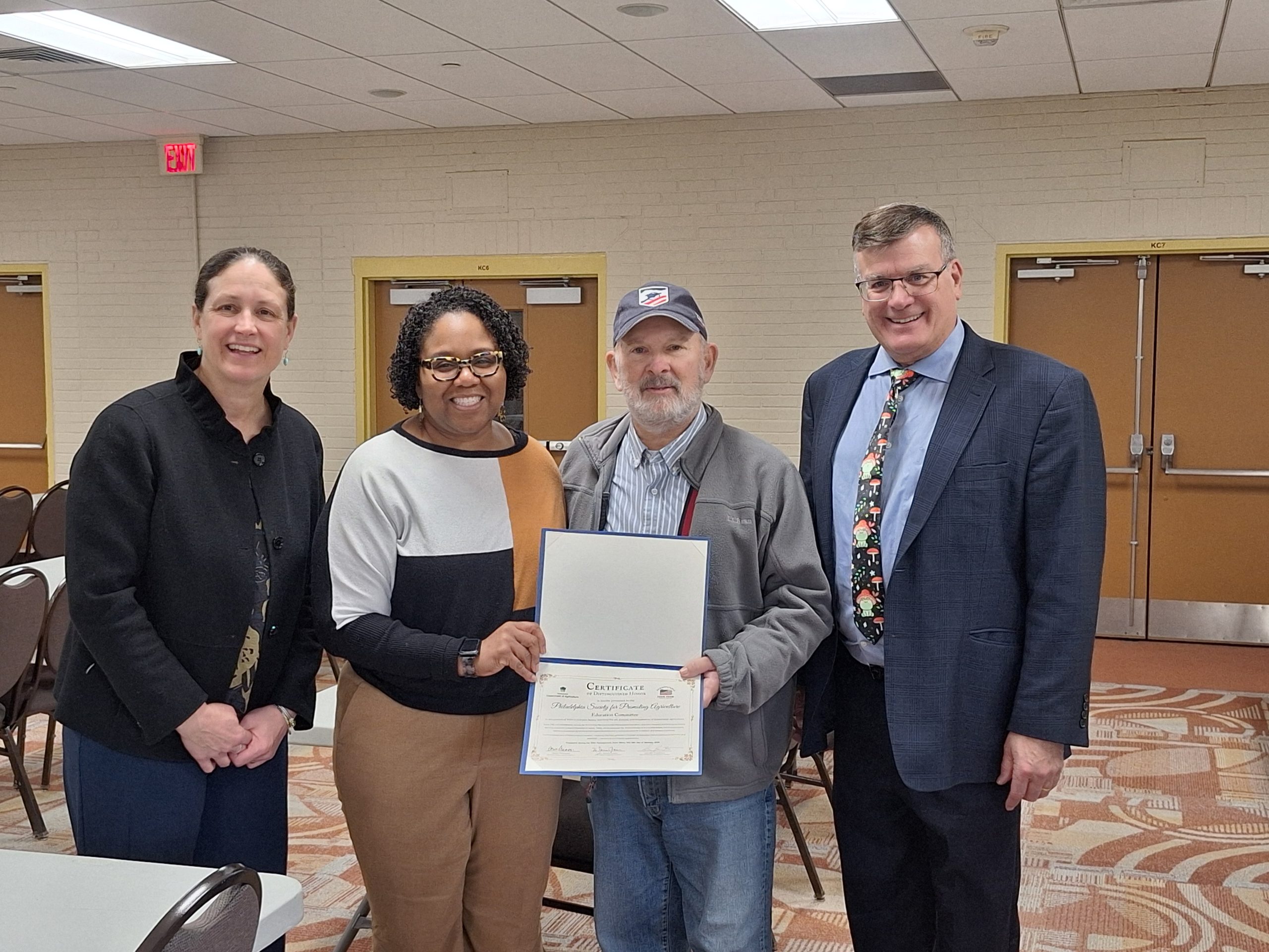 PA Department of Agriculture Recognizes PSPA for Work in Urban Agriculture